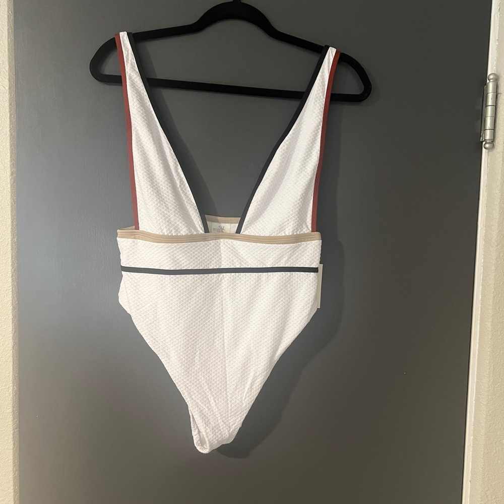 BRAND NEW Helen Owen White One-Piece Swimsuit